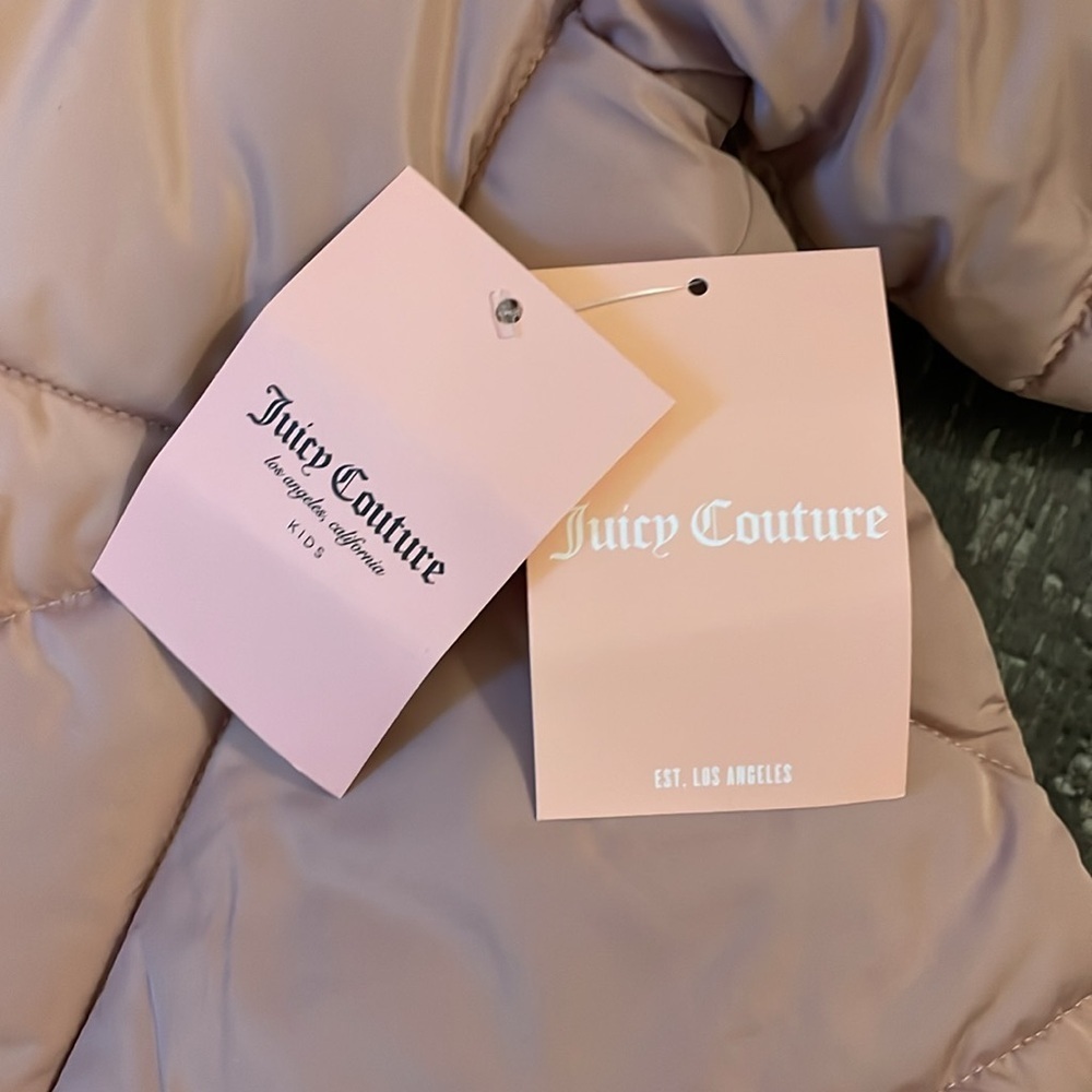 Juicy Couture Down Jacket Kids NWT Sz Small 7/8 - Picture 5 of 6